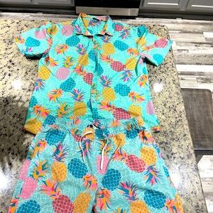 Trunks and matching shirt